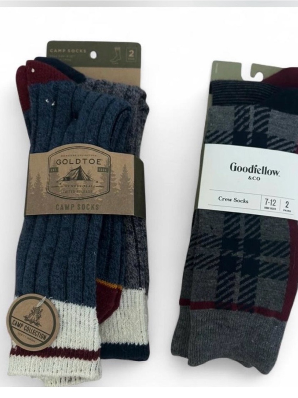 NWT Gold Toe Camp Socks - Men's Ribbed Crew Socks
NWT Goodfellows Socks- SZ 7-12